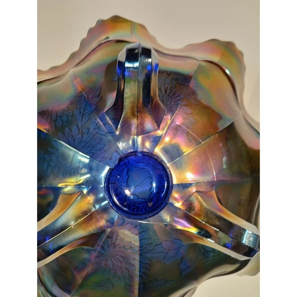 Carnival Glass‎ Windmill and Mums Bowl 10